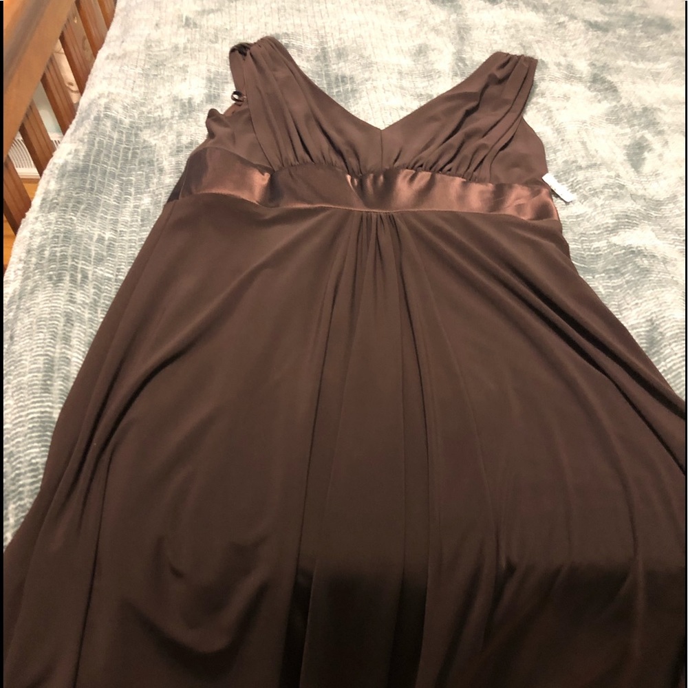 Brown stylish cocktail dress